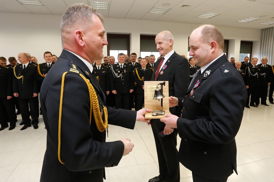 14.01.2017 r., Otwarcie Ośrodka Szkolenia Komendy Wojewódzkiej Państwowej Straży Pożarnej w Łubiance, fot. Mikołaj Kuras