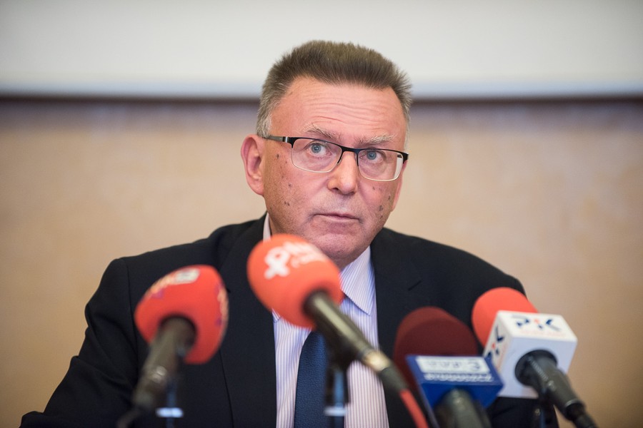 Konferencja prasowa wicemarszałka Zbigniewa Ostrowskiego i dyrektora Ośrodka Braille’a Małgorzaty Szczepanek, fot. Tymon Markowski dla UMWKP