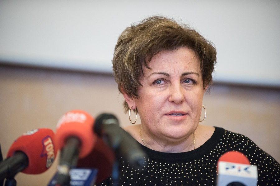 Konferencja prasowa wicemarszałka Zbigniewa Ostrowskiego i dyrektora Ośrodka Braille’a Małgorzaty Szczepanek, fot. Tymon Markowski dla UMWKP