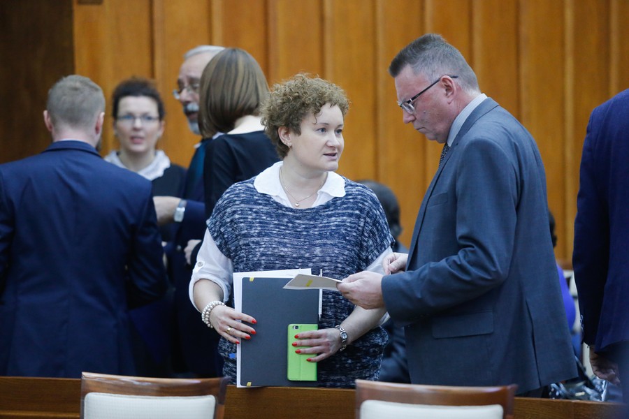 Sesja sejmiku województwa, 20 lutego 2017; fot. Mikołaj Kuras dla UMWKP
