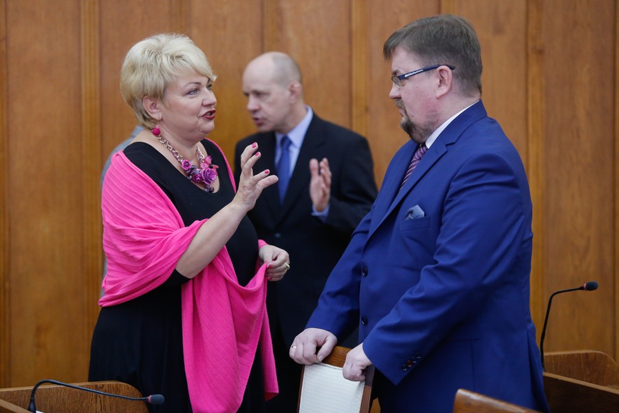 Sesja sejmiku województwa, 20 lutego 2017; fot. Mikołaj Kuras dla UMWKP