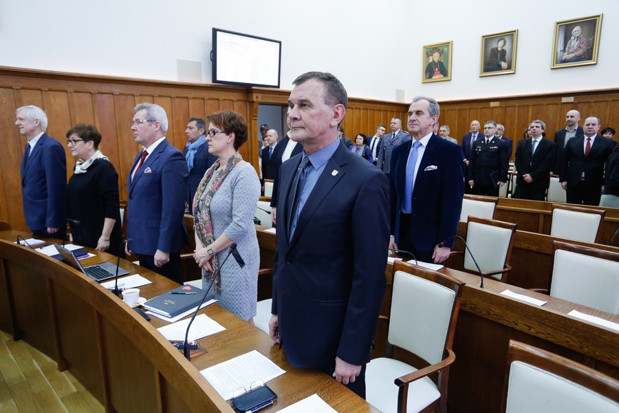 Sesja sejmiku województwa, 20 lutego 2017; fot. Mikołaj Kuras dla UMWKP