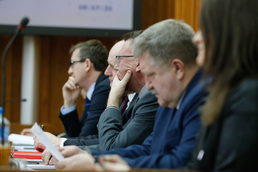 Sesja sejmiku województwa, 20 lutego 2017; fot. Mikołaj Kuras dla UMWKP