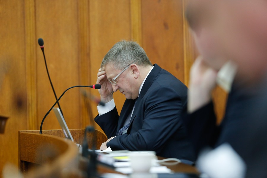 Sesja sejmiku województwa, 20 lutego 2017; fot. Mikołaj Kuras dla UMWKP