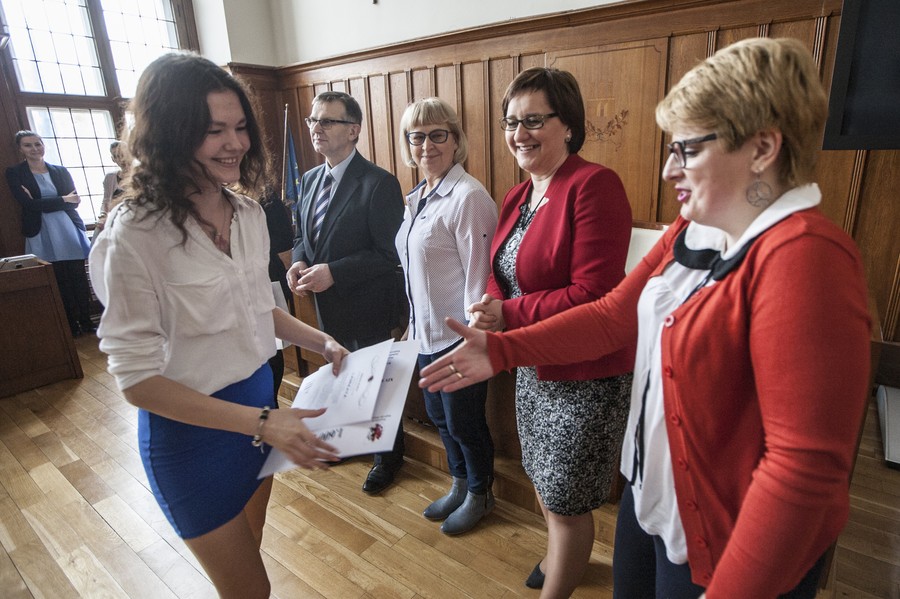 Wręczenie nagród laureatom konkursu, fot Andrzej Goiński