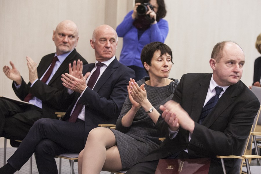 Konferencja prasowa podsumowująca charytatywny aspekt Balu Marszałka, fot. Andrzej Goiński/UMWKP