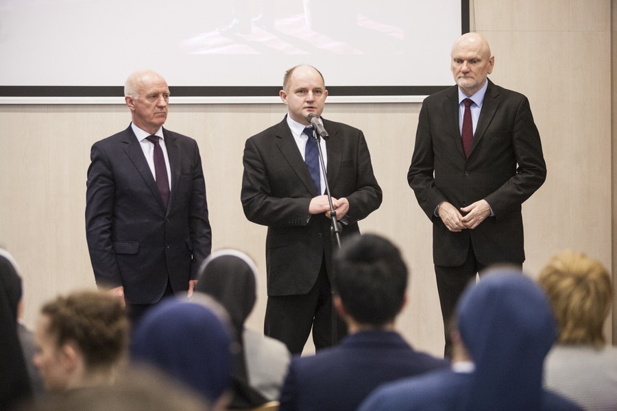 Konferencja prasowa podsumowująca charytatywny aspekt Balu Marszałka, fot. Andrzej Goiński/UMWKP