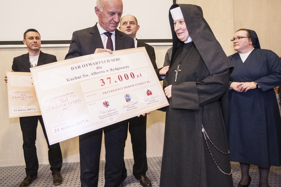 Konferencja prasowa podsumowująca charytatywny aspekt Balu Marszałka, fot. Andrzej Goiński/UMWKP