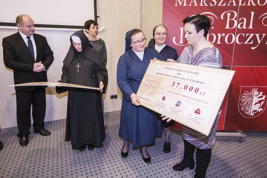 Konferencja prasowa podsumowująca charytatywny aspekt Balu Marszałka, fot. Andrzej Goiński/UMWKP