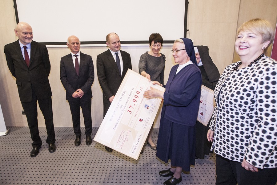 Konferencja prasowa podsumowująca charytatywny aspekt Balu Marszałka, fot. Andrzej Goiński/UMWKP