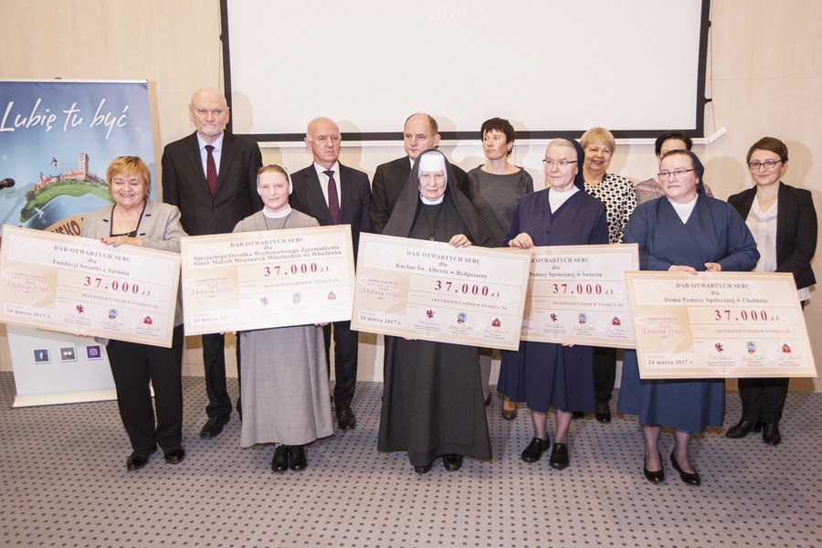 Konferencja prasowa podsumowująca charytatywny aspekt Balu Marszałka, fot. Andrzej Goiński/UMWKP