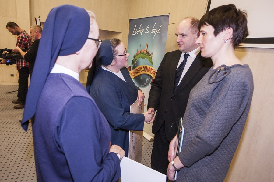 Konferencja prasowa podsumowująca charytatywny aspekt Balu Marszałka, fot. Andrzej Goiński/UMWKP