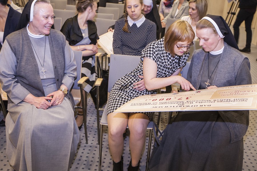 Konferencja prasowa podsumowująca charytatywny aspekt Balu Marszałka, fot. Andrzej Goiński/UMWKP