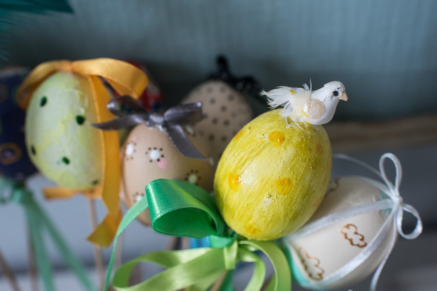 Warsztaty przygotowywania ozdób wielkanocnych przez podopiecznych WTZ „Modrzew” w Bydgoszczy, fot. Tymon Markowski