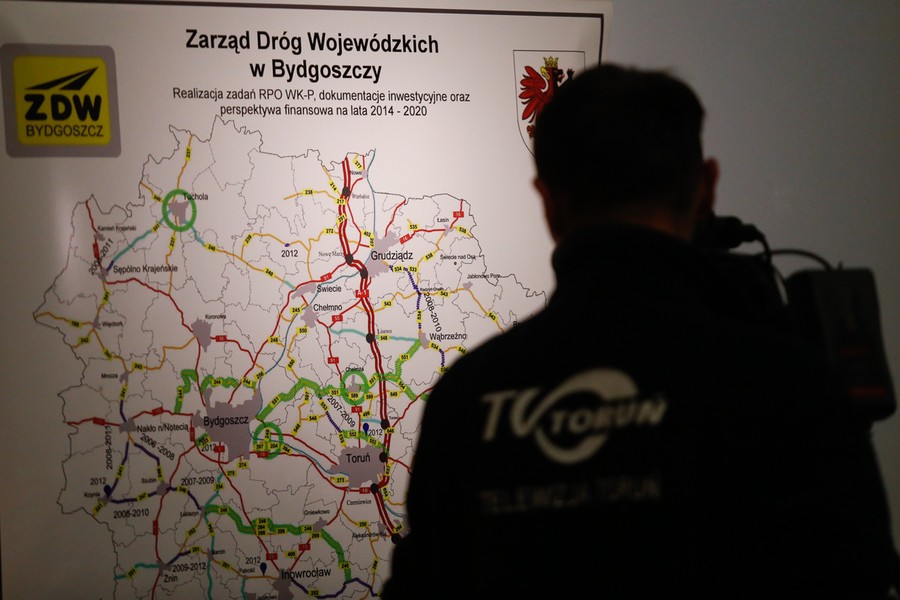 Uroczystość podpisania umowy na gruntowną przebudowę drogi wojewódzkiej nr 548, fot. Mikołaj Kuras