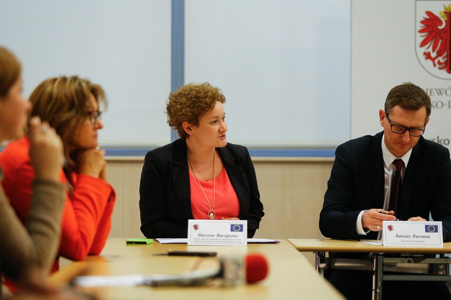 Uroczystość podpisania umowy na gruntowną przebudowę drogi wojewódzkiej nr 548, fot. Mikołaj Kuras