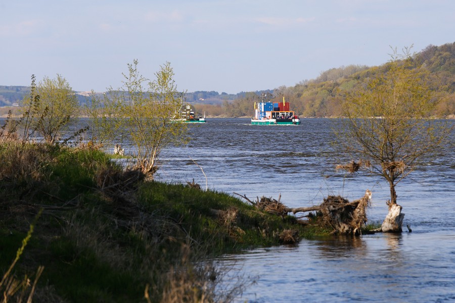 Pierwszy przystanek barki w naszym regionie miał miejsce w Grudziądzu fot. Mikołaj Kuras