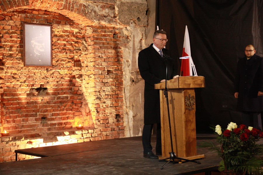 20.04.2017 r., Uroczystości upamiętniające Stanisława Rymkiewicza, fot. serwis fotograficzny Zakładu Karnego Bydgoszcz Fordon