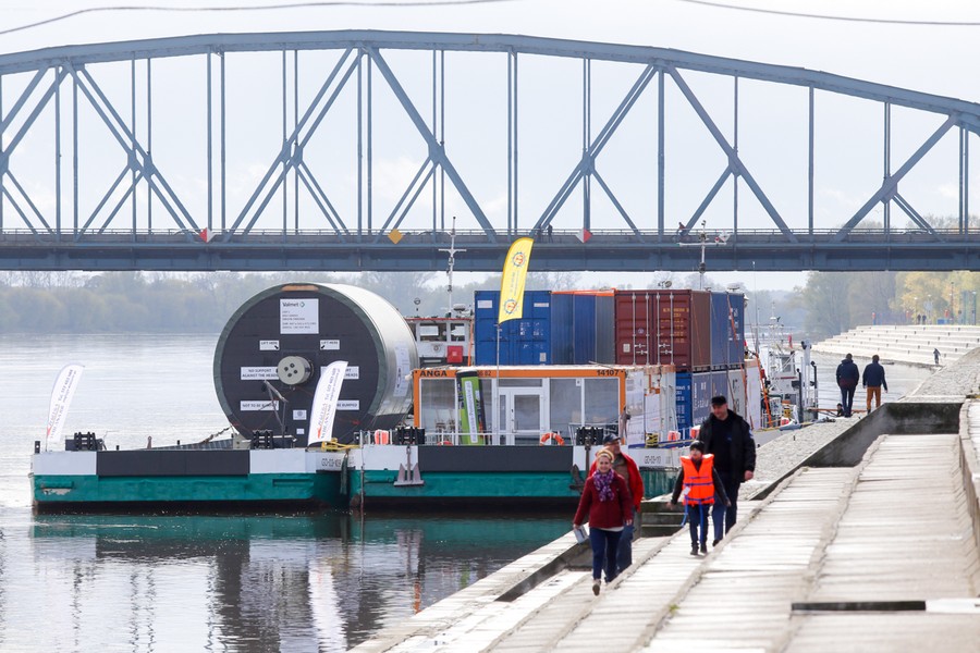 23.04.2017 r., Postój barki w Toruniu, fot. Mikołaj Kuras