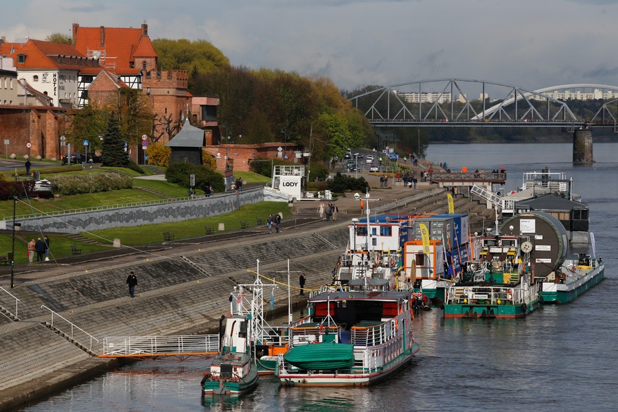 23.04.2017 r., Postój barki w Toruniu, fot. Mikołaj Kuras