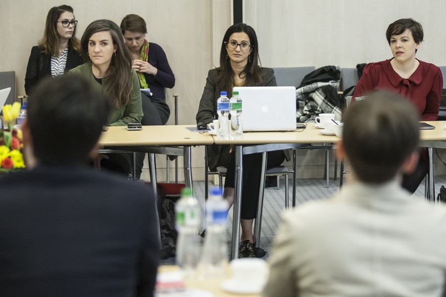 Spotkanie marszałka Piotra Całbeckiego z reprezentacją ALDA, fot. Andrzej Goiński/UMWKP