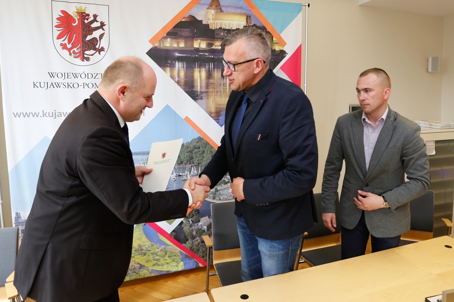 Uroczystość podpisania umów o dofinansowanie inwestycji, fot. Mikołaj Kuras