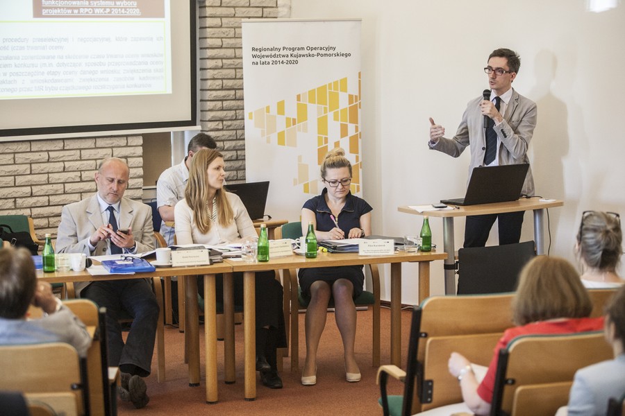 19.05.2017 r., Obrady Komitetu Monitorującego Regionalnego Programu Operacyjnego Województwa Kujawsko-Pomorskiego 2014-2020 w Przysieku, fot. Andrzej Goiński/UMWKP