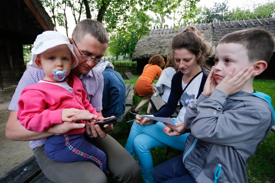 20.05.2017 r., Podczas Nocy Muzeów Muzeum Etnograficzne w Toruniu przygotowało specjalny program pod hasłem „Śmiechy spod strzechy”, fot. Mikołaj Kuras dla UMWKP