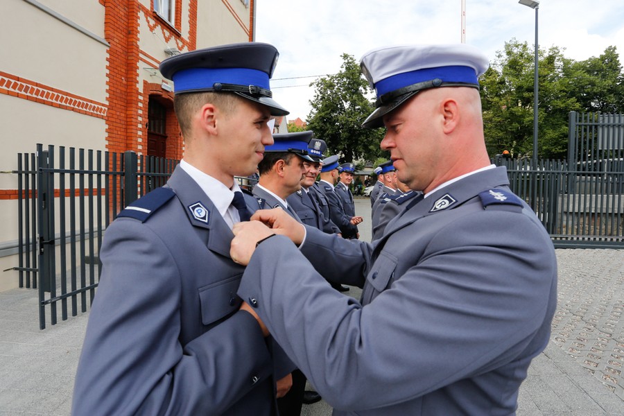 14.07.2017 r., Uroczyste otwarcie wyremontowanego budynku Komendy Powiatowej Policji w Chełmnie, fot. Mikołaj Kuras dla UMWKP