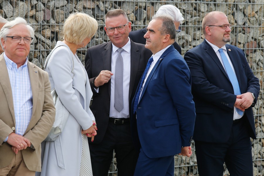 14.07.2017 r., Uroczyste otwarcie wyremontowanego budynku Komendy Powiatowej Policji w Chełmnie, fot. Mikołaj Kuras dla UMWKP