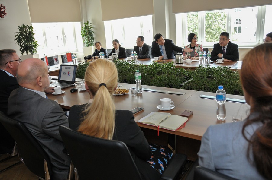 Spotkanie z gośćmi z Chin w Urzędzie Marszałkowskim, fot. Jacek Piotrowski