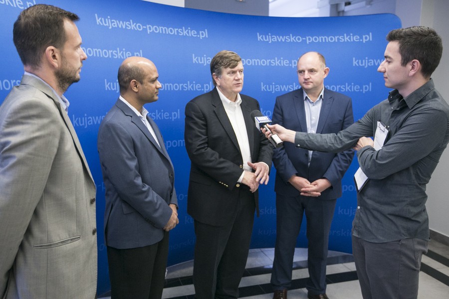 Spotkanie z gośćmi z Teksasu w Urzędzie Marszałkowskim, fot. Andrzej Goiński