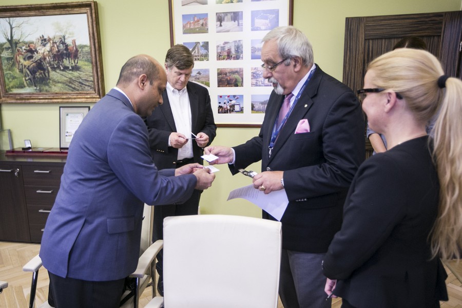 Spotkanie z gośćmi z Teksasu w Urzędzie Marszałkowskim, fot. Andrzej Goiński