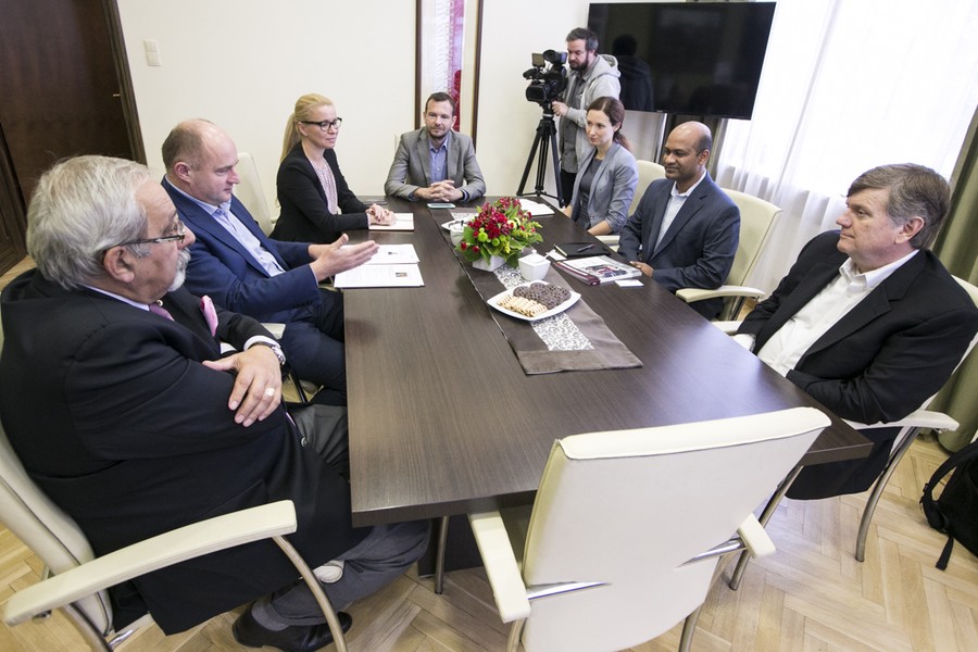 Spotkanie z gośćmi z Teksasu w Urzędzie Marszałkowskim, fot. Andrzej Goiński