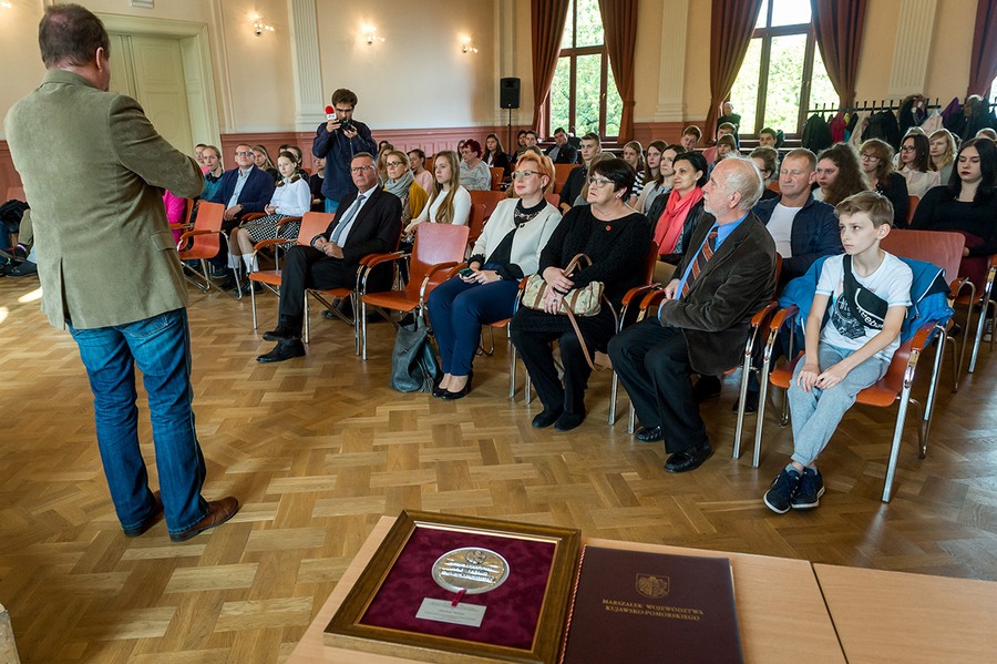 Inauguracja 26. Warsztatów Dziennikarskich dla Młodzieży w I Liceum Ogólnokształcącym w Bydgoszczy, fot. Tymon Markowski