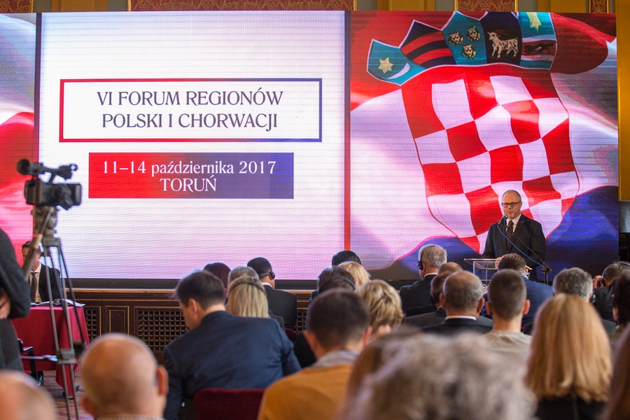 Polsko-Chorwackie Forum Regionów w Toruniu, fot. Szymon Zdziebło/tarantoga.pl dla UMWKP