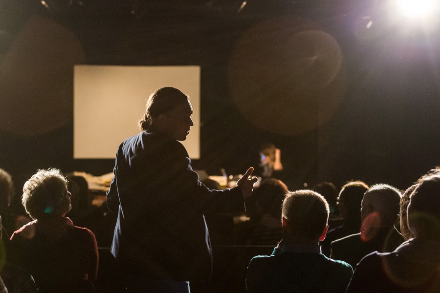 Premiera spektaklu „Władysław Raczkiewicz – lekcja historii” w Kujawsko-Pomorskim Impresaryjnym Teatrze Muzycznym, fot. Szymon Zdziebło/tarantoga.pl