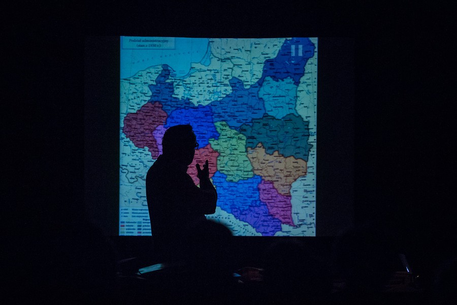 Premiera spektaklu „Władysław Raczkiewicz – lekcja historii” w Kujawsko-Pomorskim Impresaryjnym Teatrze Muzycznym, fot. Szymon Zdziebło/tarantoga.pl