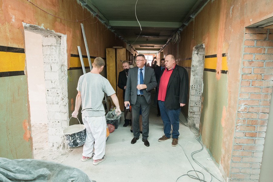 W Ośrodku Braille’a zakończyły się już prace rozbiórkowe, kolejne dotyczą instalacji wodno-kanalizacyjnych, wentylacyjnych oraz drobnych robót modernizacyjnych, fot. Tymon Markowski