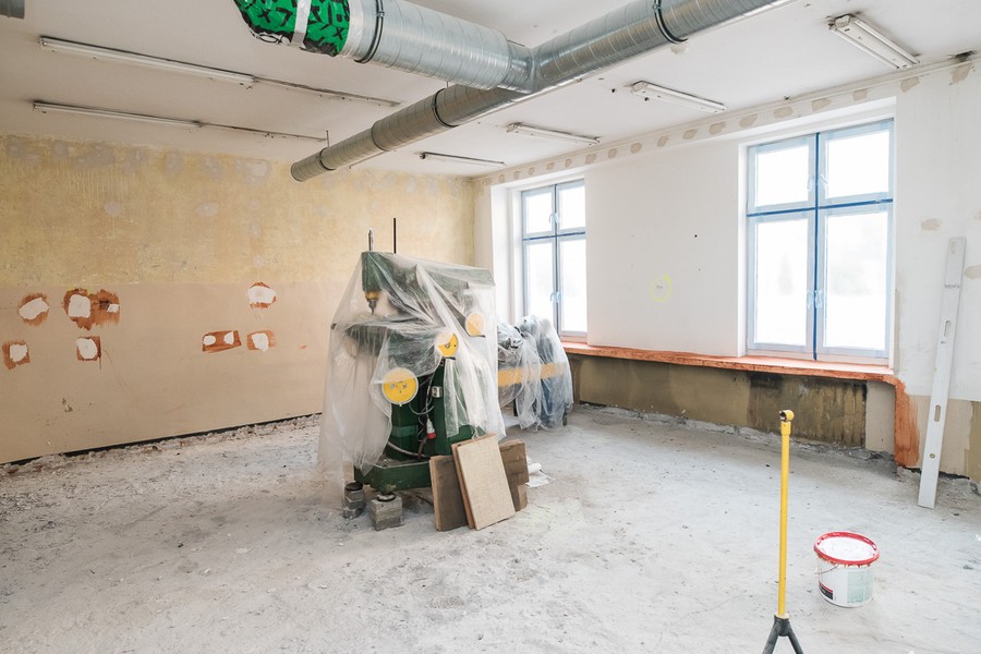 W Ośrodku Braille’a zakończyły się już prace rozbiórkowe, kolejne dotyczą instalacji wodno-kanalizacyjnych, wentylacyjnych oraz drobnych robót modernizacyjnych, fot. Tymon Markowski