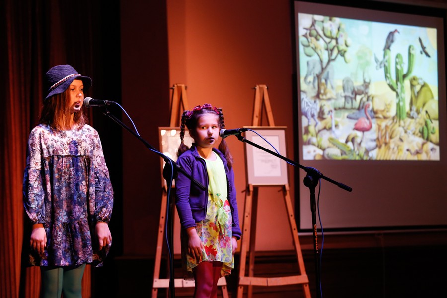Wręczenie nagród w 19. Międzynarodowym Konkursie Twórczości Plastycznej Dzieci i Młodzieży „Zawsze zielono, zawsze niebiesko” , fot. Mikołaj Kuras dla UMWKP