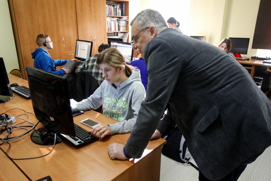 Zajęcia w ośrodku Braille’a, fot. Filip Kowalkowski