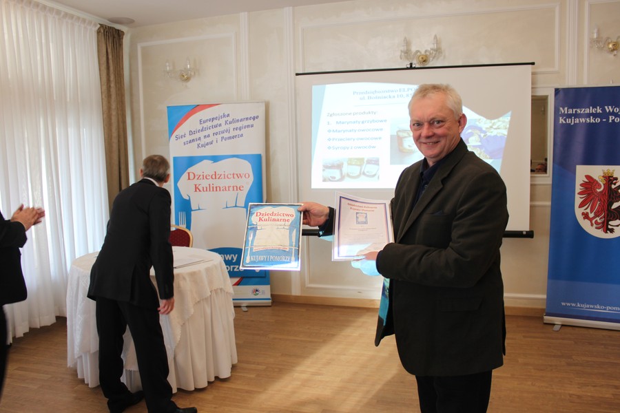 Uroczystość wręczenia certyfikatów nowym członkom sieci Dziedzictwo Kulinarne Kujawy i Pomorze, fot. Andrzej Żeglarski