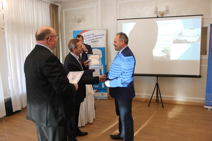 Uroczystość wręczenia certyfikatów nowym członkom sieci Dziedzictwo Kulinarne Kujawy i Pomorze, fot. Andrzej Żeglarski