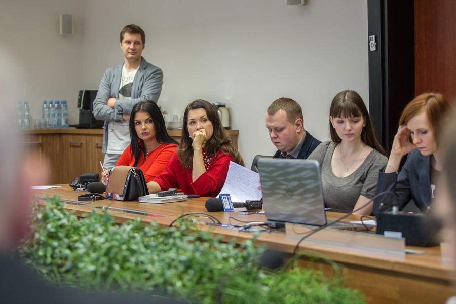 Konferencja na temat budżetu inwestycyjnego na 2018 rok, fot. Szymon Zdziebło/tarantoga.pl