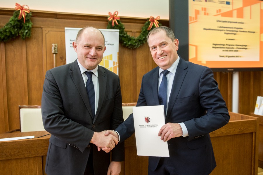 Umowy RPO 20 grudnia 2017, fot. Łukasz Piecyk dla UMWKP