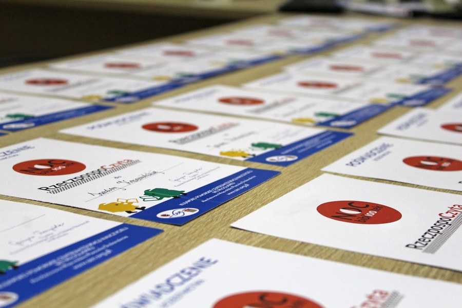 Zaświadczenia dla uczestników