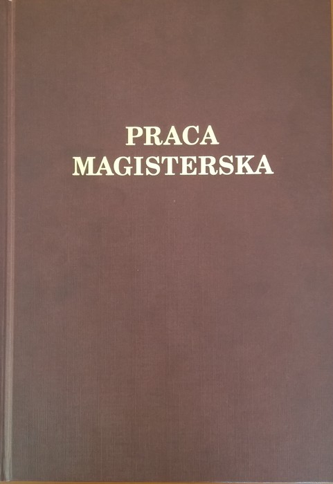Praca magisterska p. M. Kałdunek