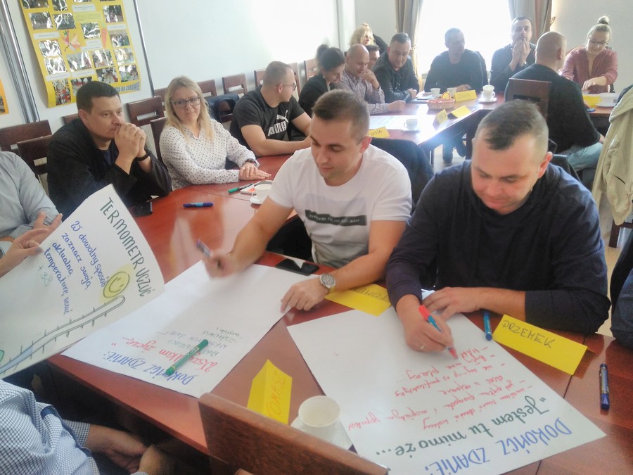 Uczestnicy w czasie ćwiczeń