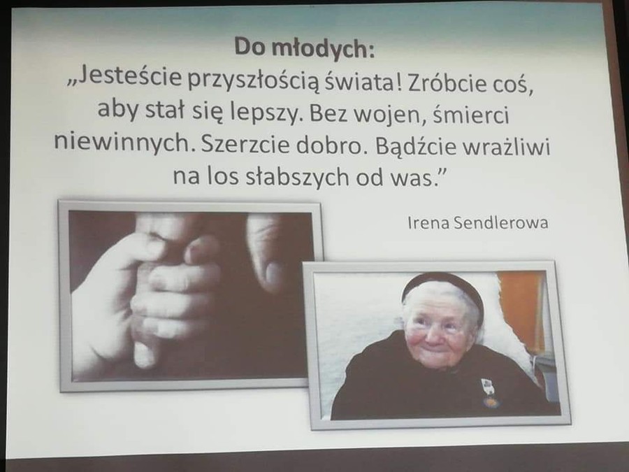 słowa Ireny Sendlerowej do młodych
